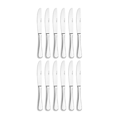 Anser 9.25"  Silver Stainless Steel Dinner Knife Mono 18/10 (Set of 12)