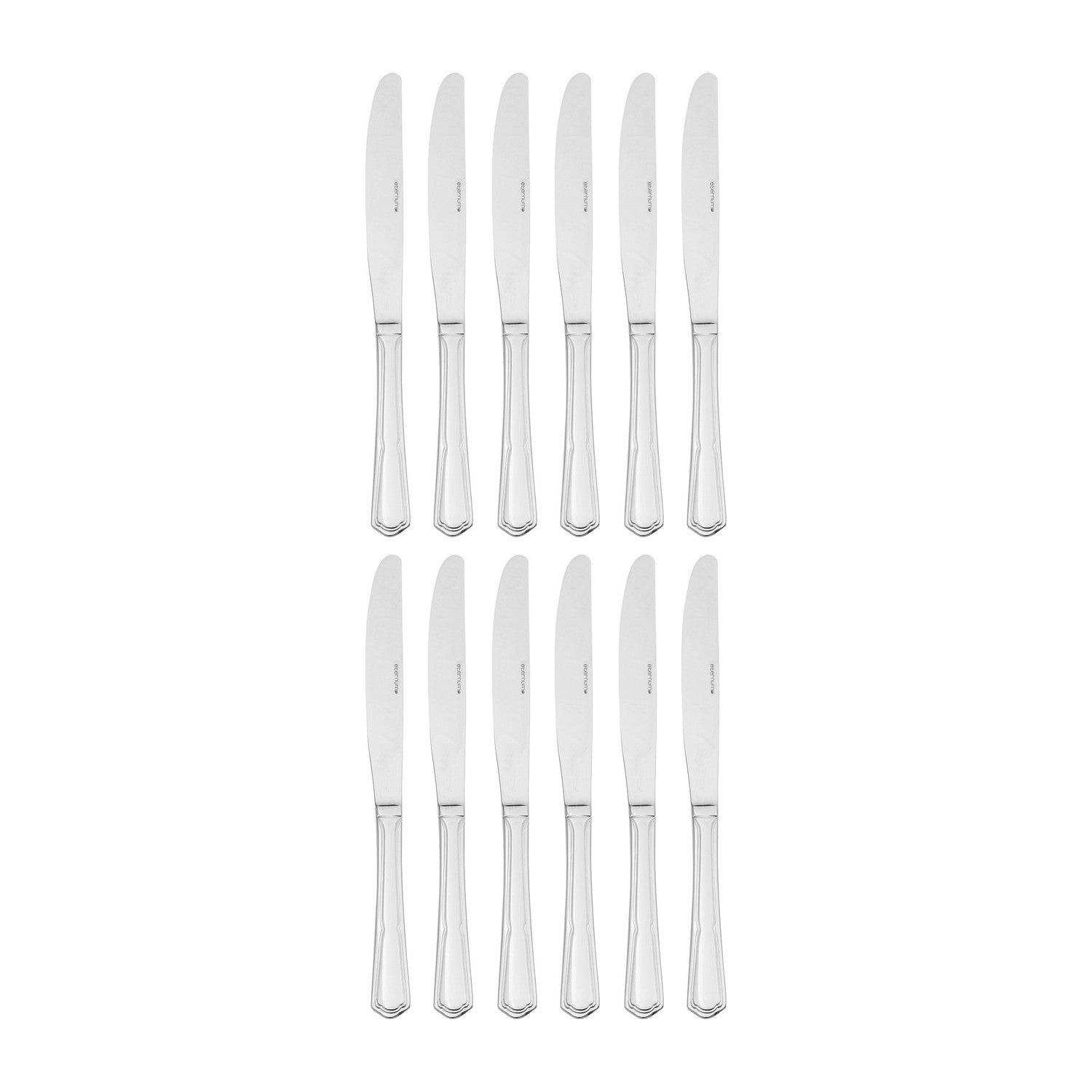Ingres 9.25"  Silver Stainless Steel Dinner Knife Mono 18/0 (Set of 12)