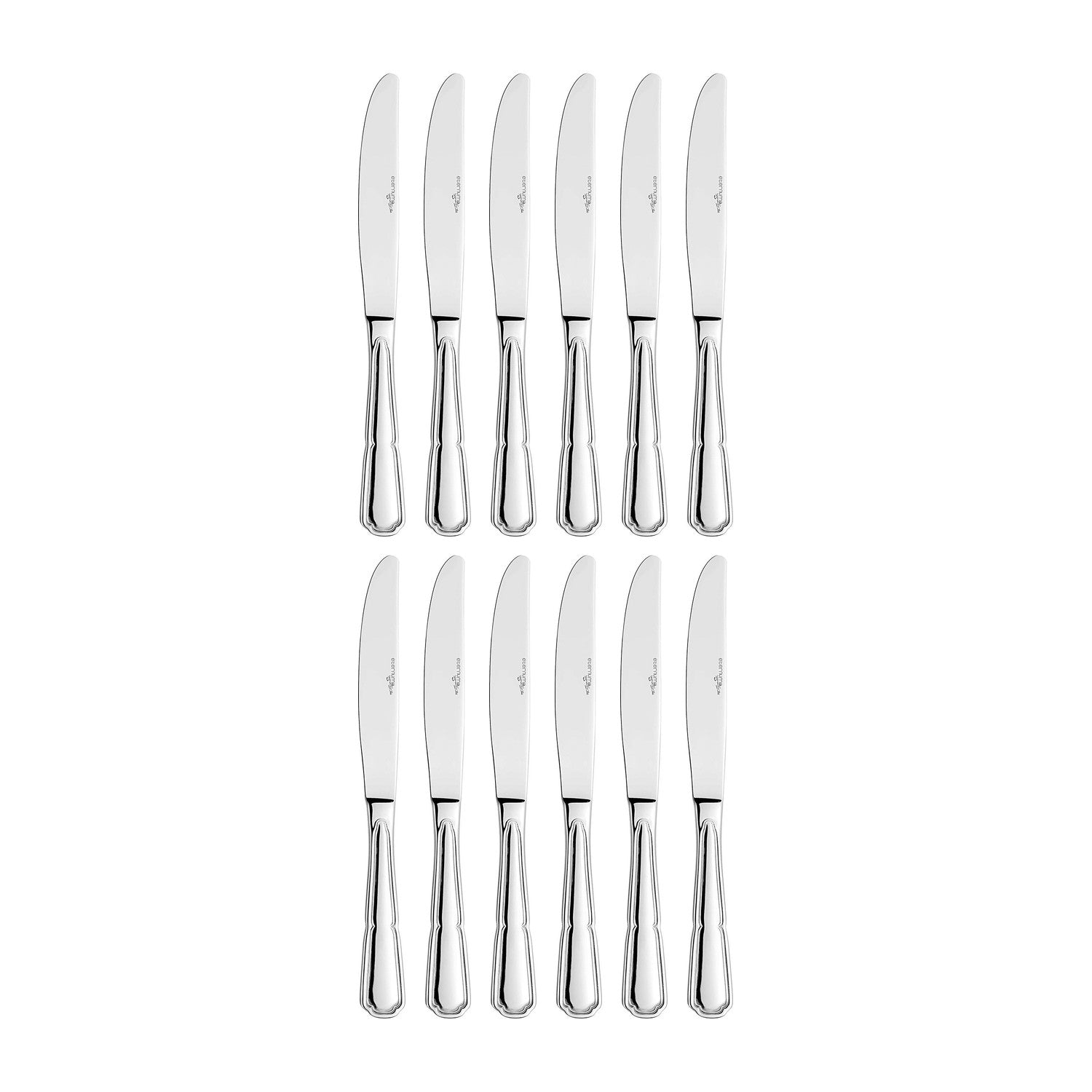 Contour 9.75"  Silver Stainless Steel Dinner Knife Mono 18/10 (Set of 12)