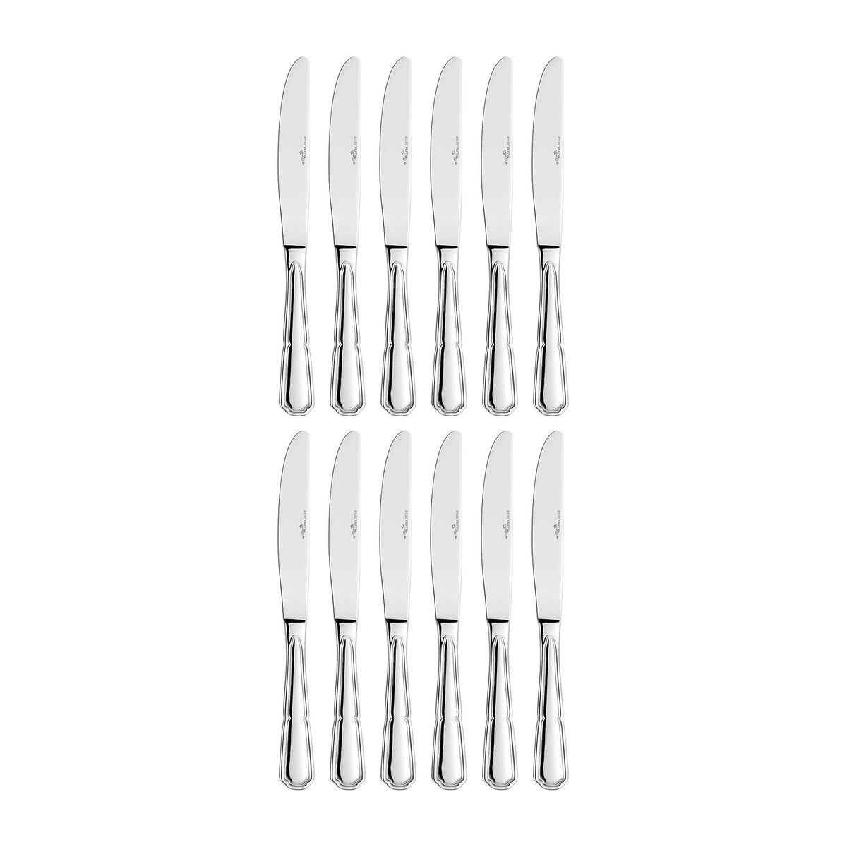 Contour 9.75"  Silver Stainless Steel Dinner Knife Mono 18/10 (Set of 12)