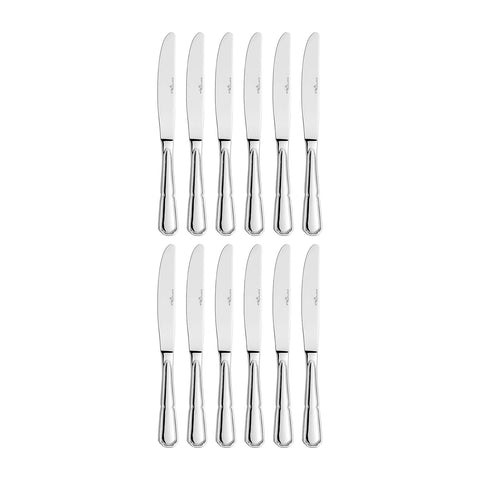 Contour 9.75"  Silver Stainless Steel Dinner Knife Mono 18/10 (Set of 12)