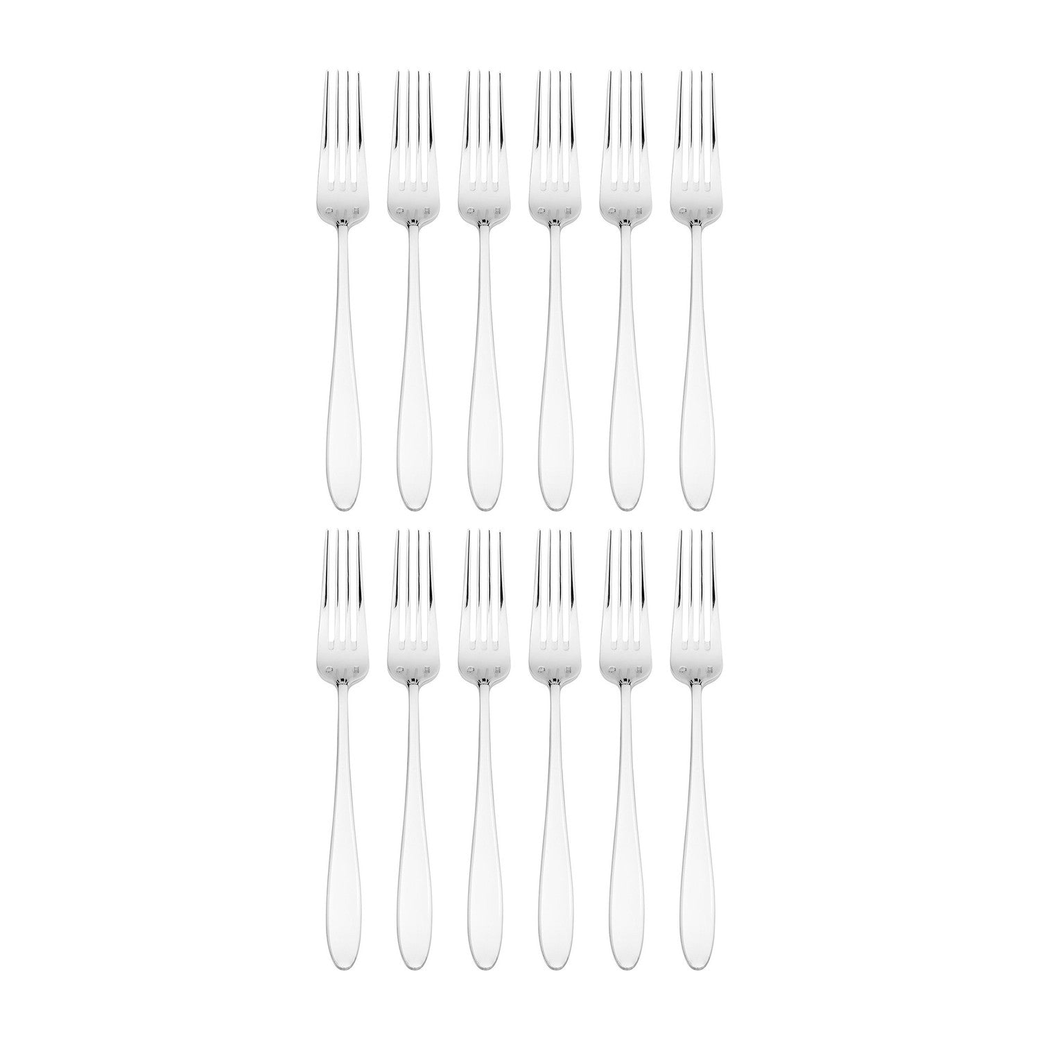 Anzo 7.5"  Silver Stainless Steel Dessert Fork 18/10 (Set of 12)