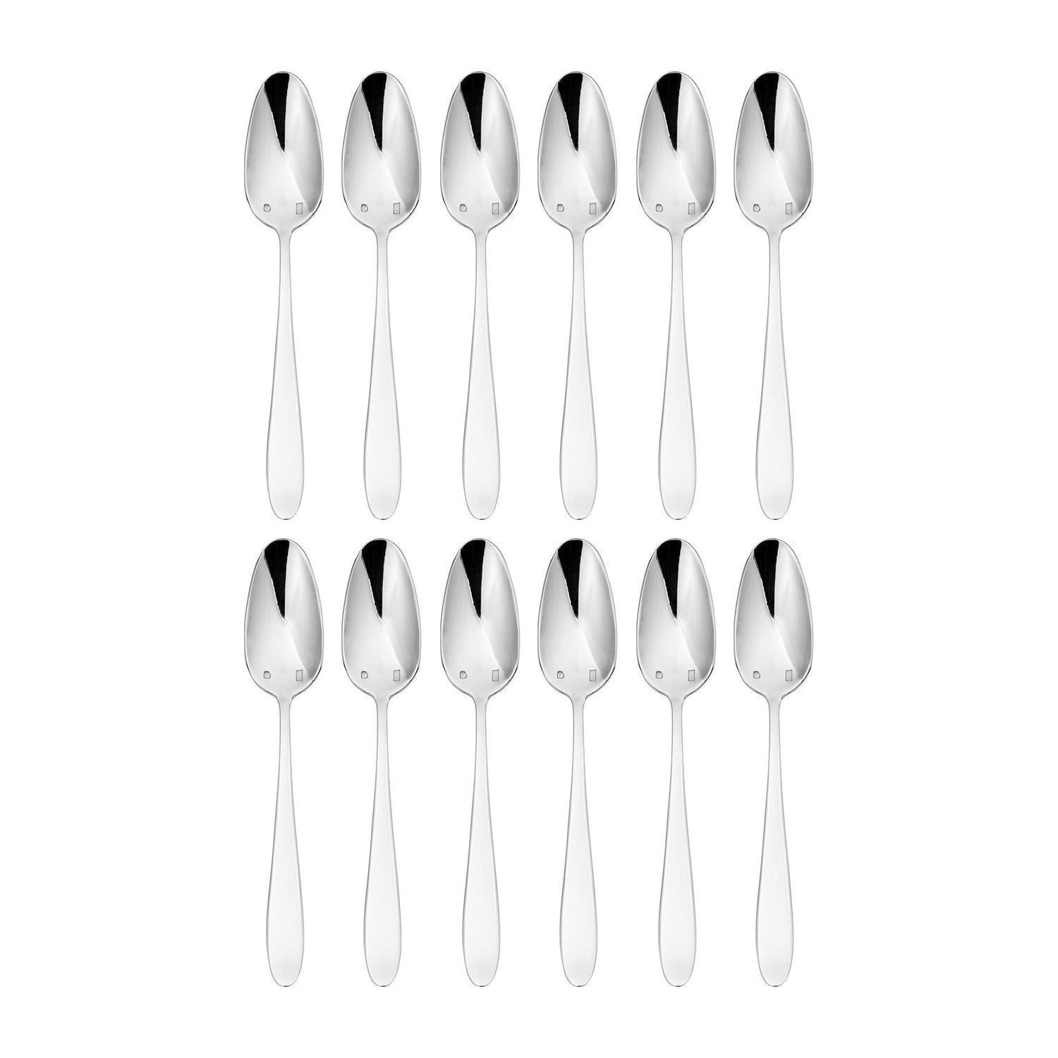 Anzo 5.75"  Silver Stainless Steel Teaspoon 18/10 (Set of 12)