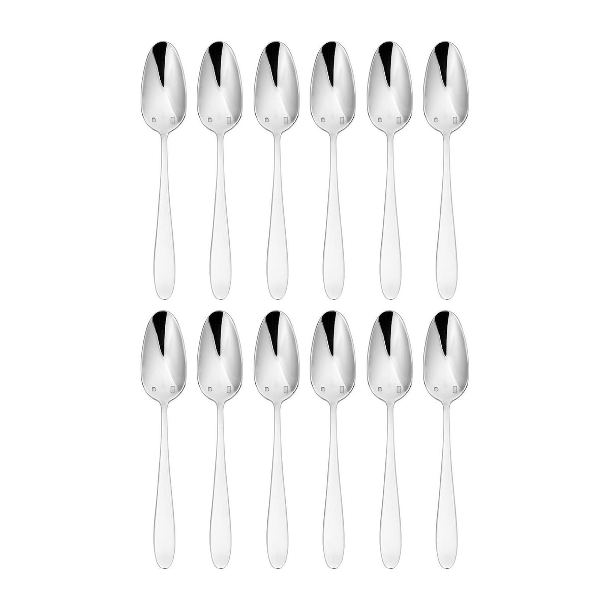 Anzo 5.75"  Silver Stainless Steel Teaspoon 18/10 (Set of 12)