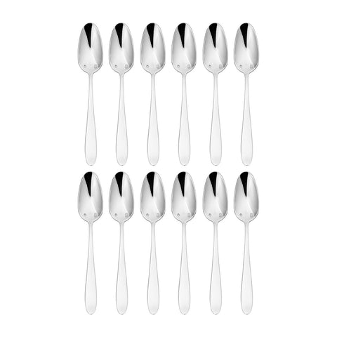 Anzo 5.75"  Silver Stainless Steel Teaspoon 18/10 (Set of 12)