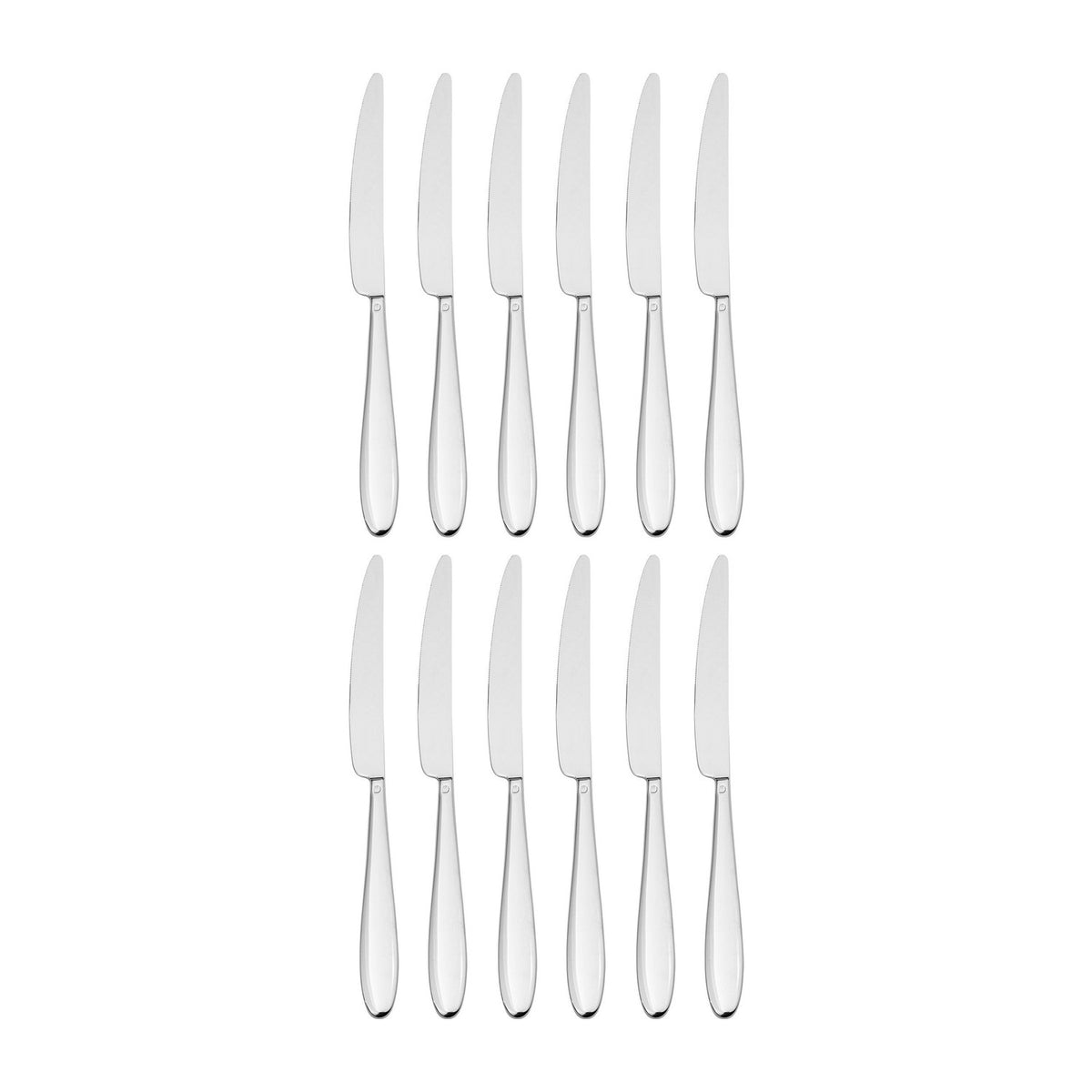 Anzo 8.5"  Silver Stainless Steel Dessert Knife Mono 18/10 (Set of 12)