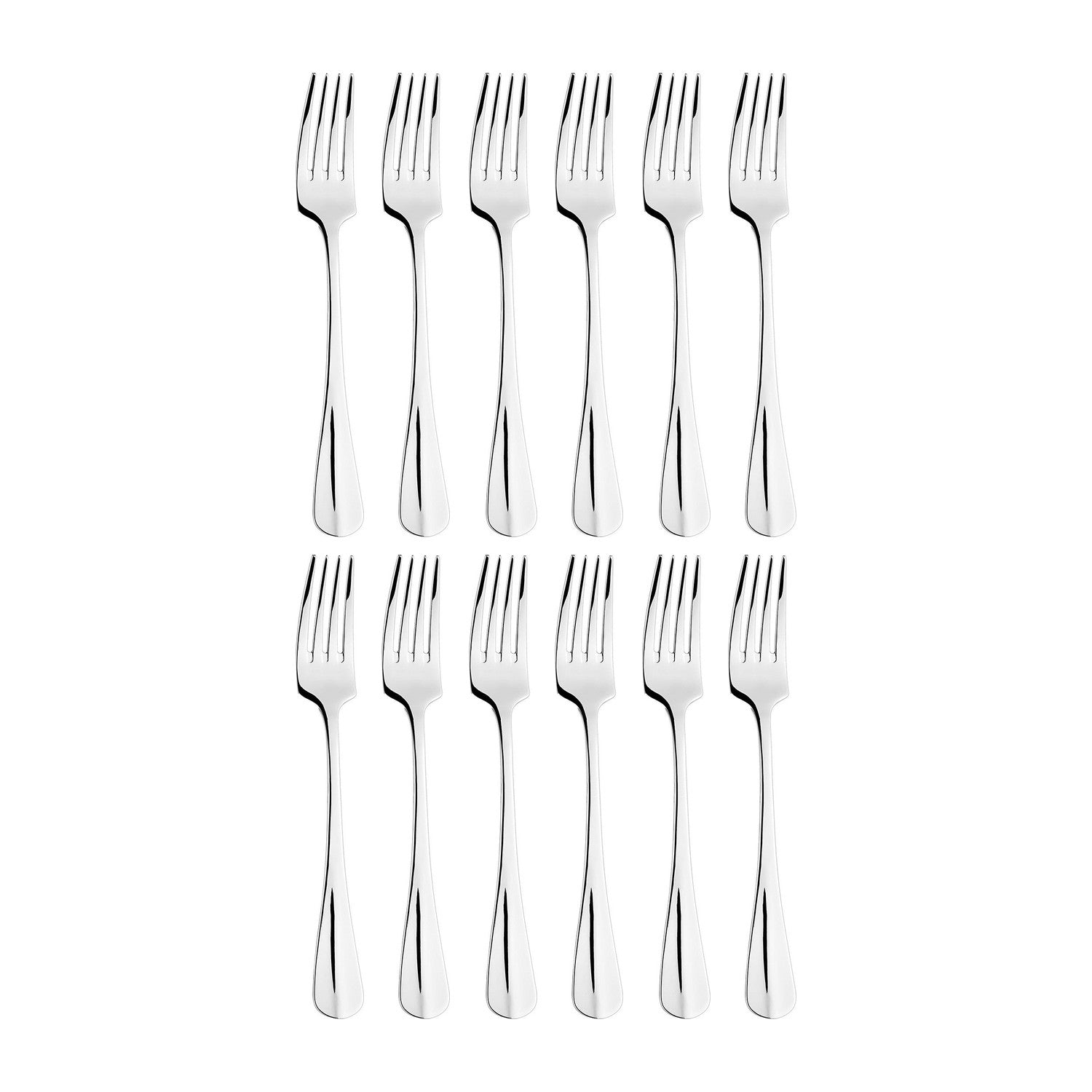 Baguette LM 8.25"  Silver Stainless Steel Dinner Fork 18/10 (Set of 12)