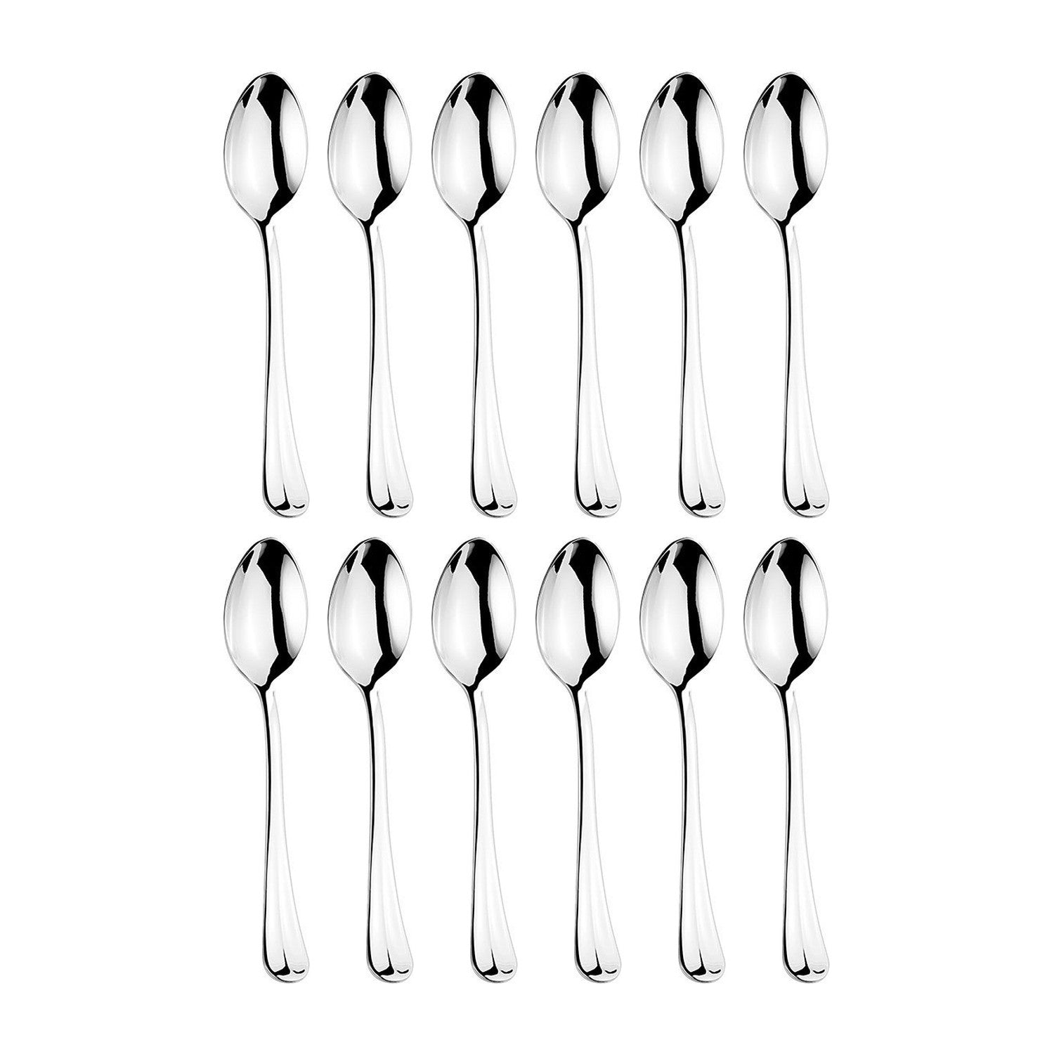 Baguette LM 4.5"  Silver Stainless Steel A.D. Coffee Spoon 18/10 (Set of 12)