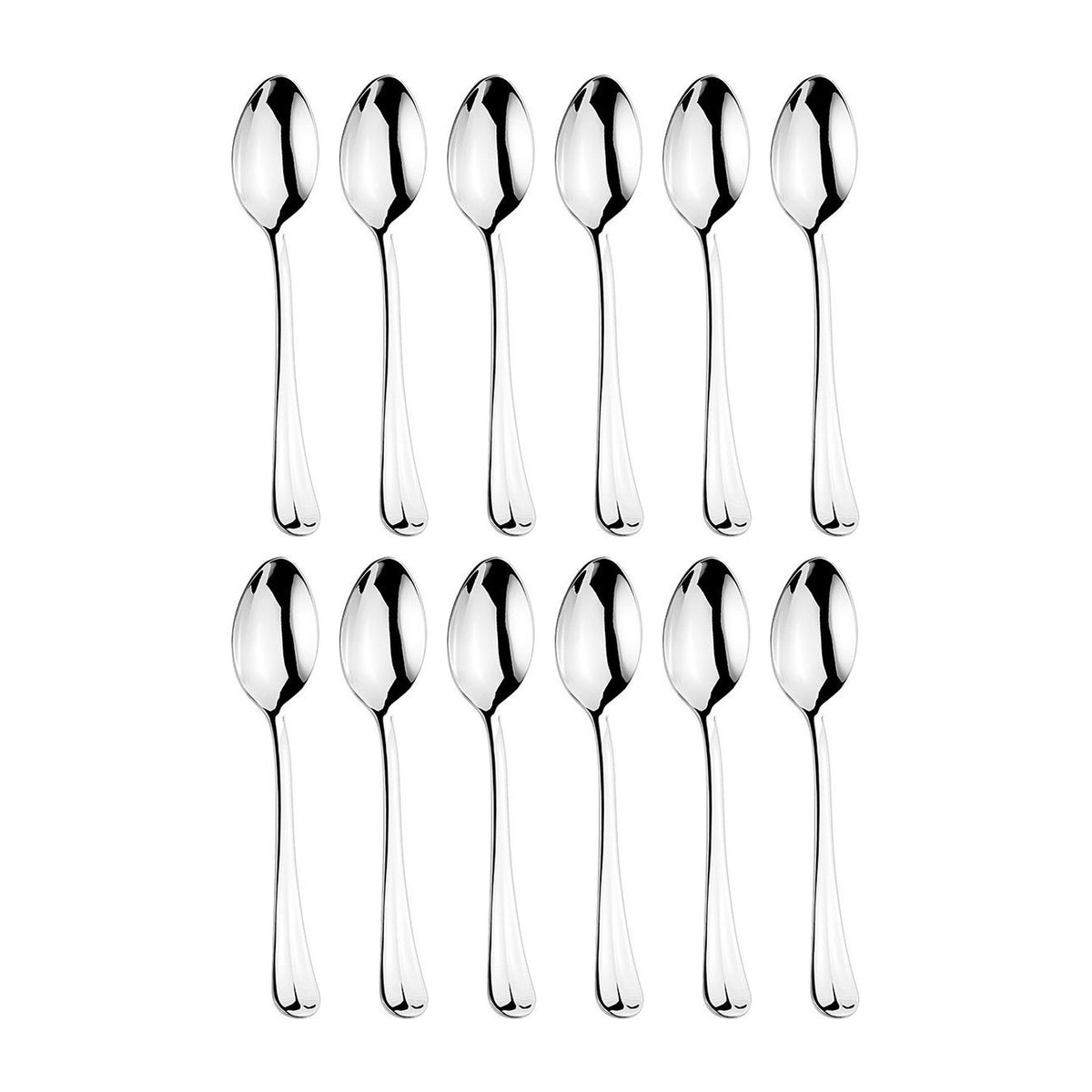 Baguette LM 4.5"  Silver Stainless Steel A.D. Coffee Spoon 18/10 (Set of 12)