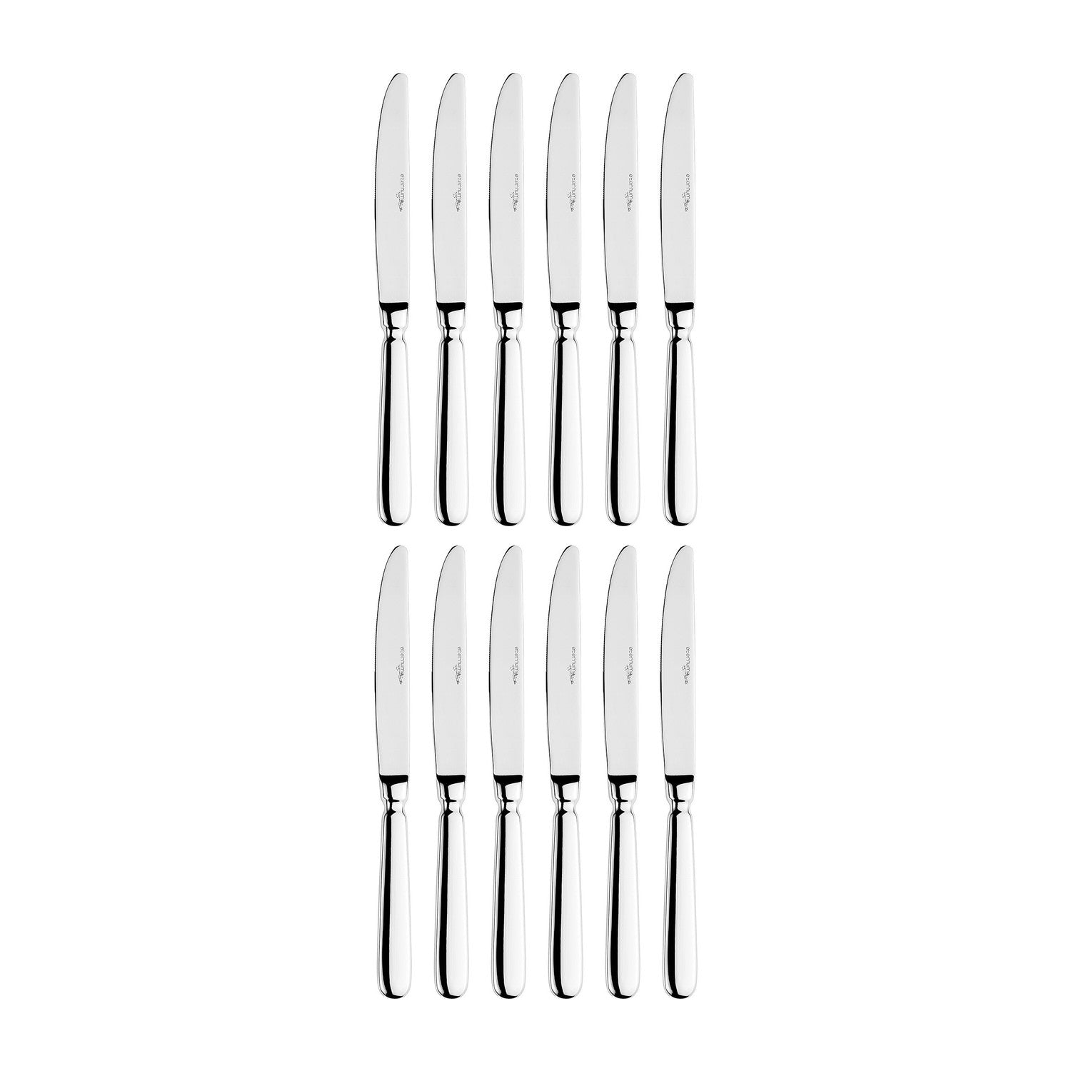 Baguette LM 9.25"  Silver Stainless Steel Dinner Knife Mono 18/10 (Set of 12)