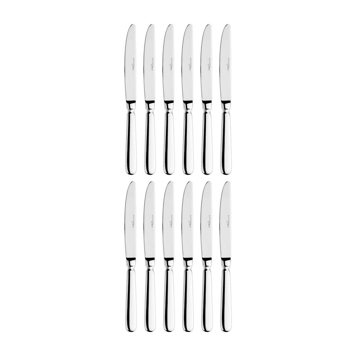 Baguette LM 9.25"  Silver Stainless Steel Dinner Knife Mono 18/10 (Set of 12)