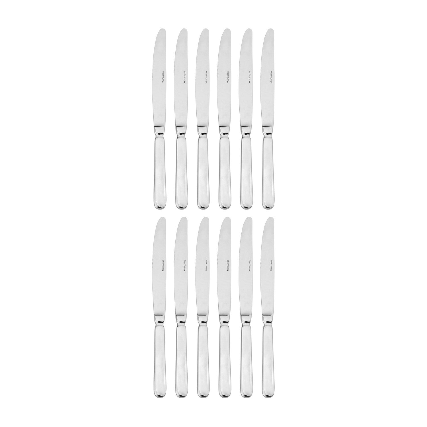 Eco Baguette 9.5"  Silver Stainless Steel Dinner Knife Mono 18/0 (Set of 12)