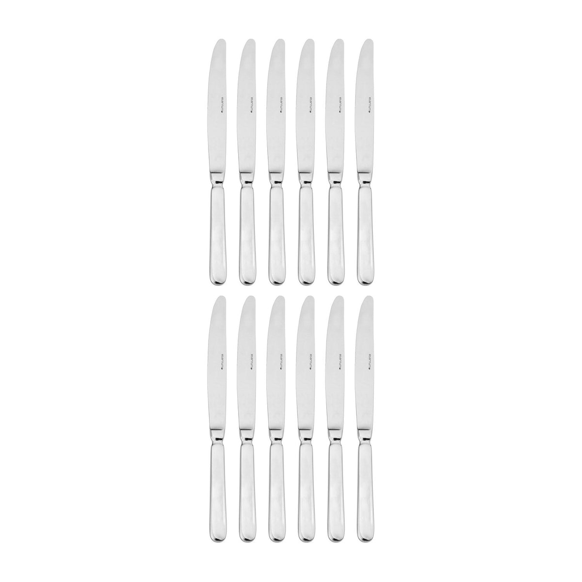 Eco Baguette 9.5"  Silver Stainless Steel Dinner Knife Mono 18/0 (Set of 12)