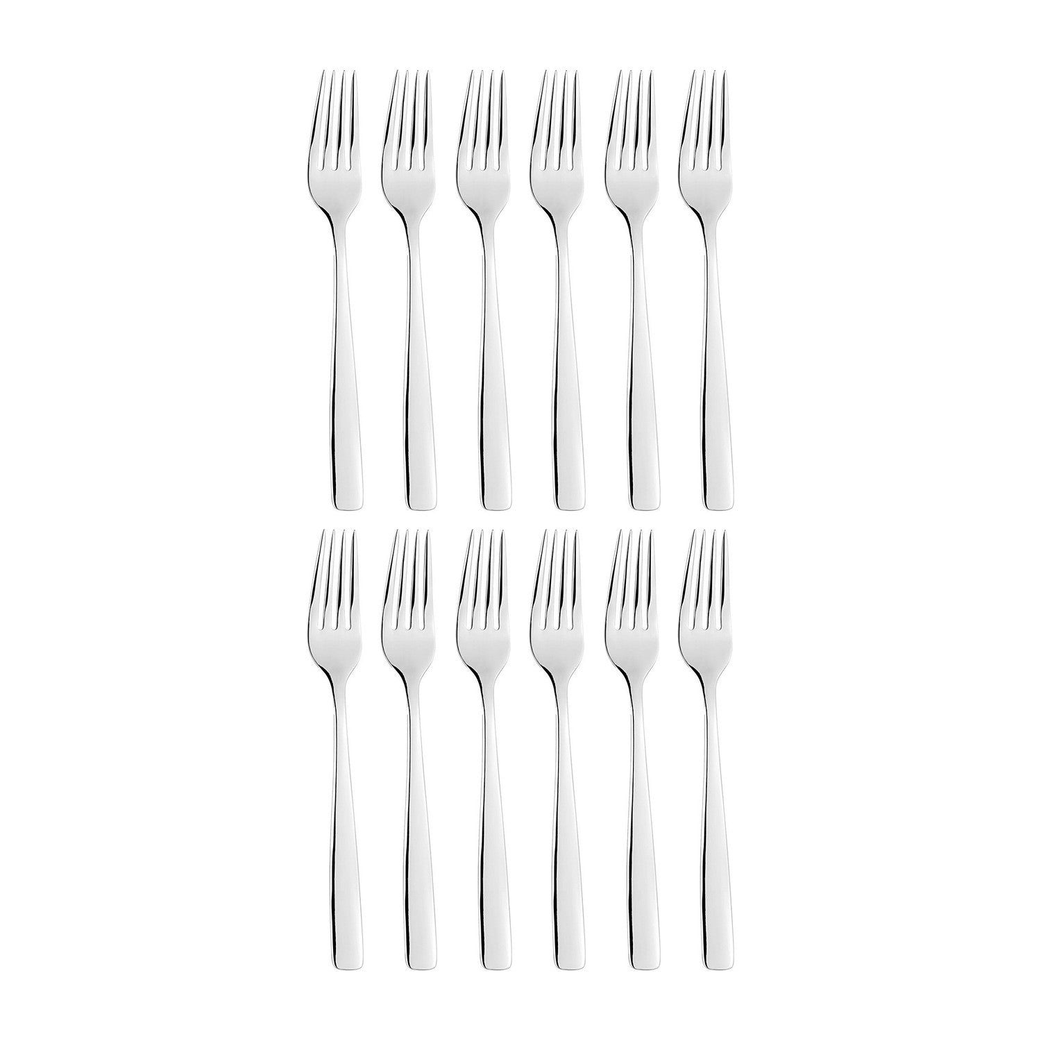 Atlantis 7.25"  Silver Stainless Steel Dessert Fork 18/10 (Set of 12)