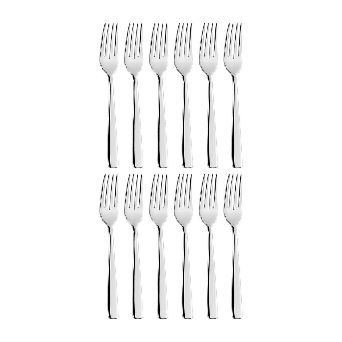 Atlantis 7.5"  Silver Stainless Steel Fish Fork 18/10 (Set of 12)