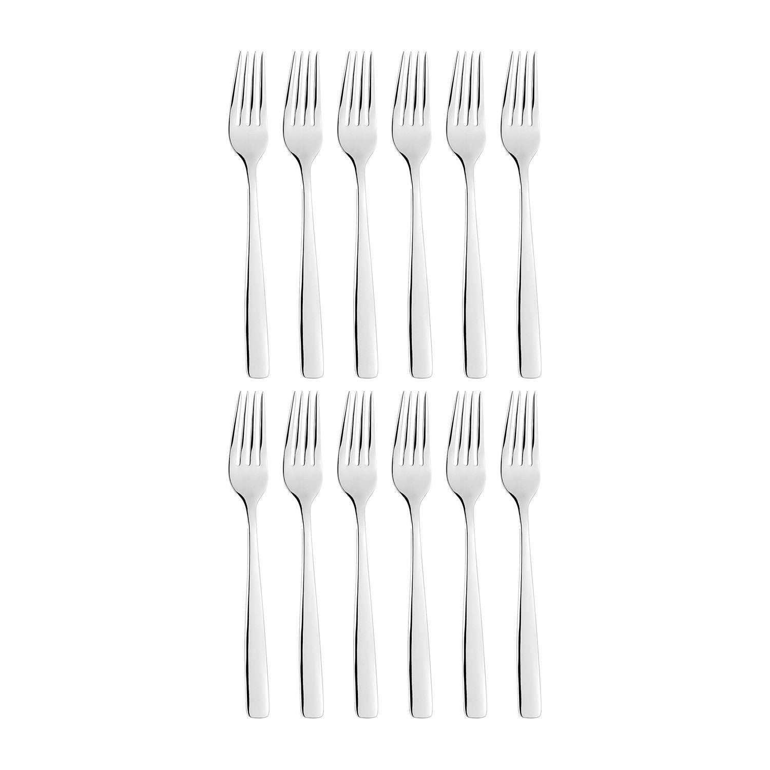 Atlantis 8.25"  Silver Stainless Steel Dinner Fork 18/10 (Set of 12)