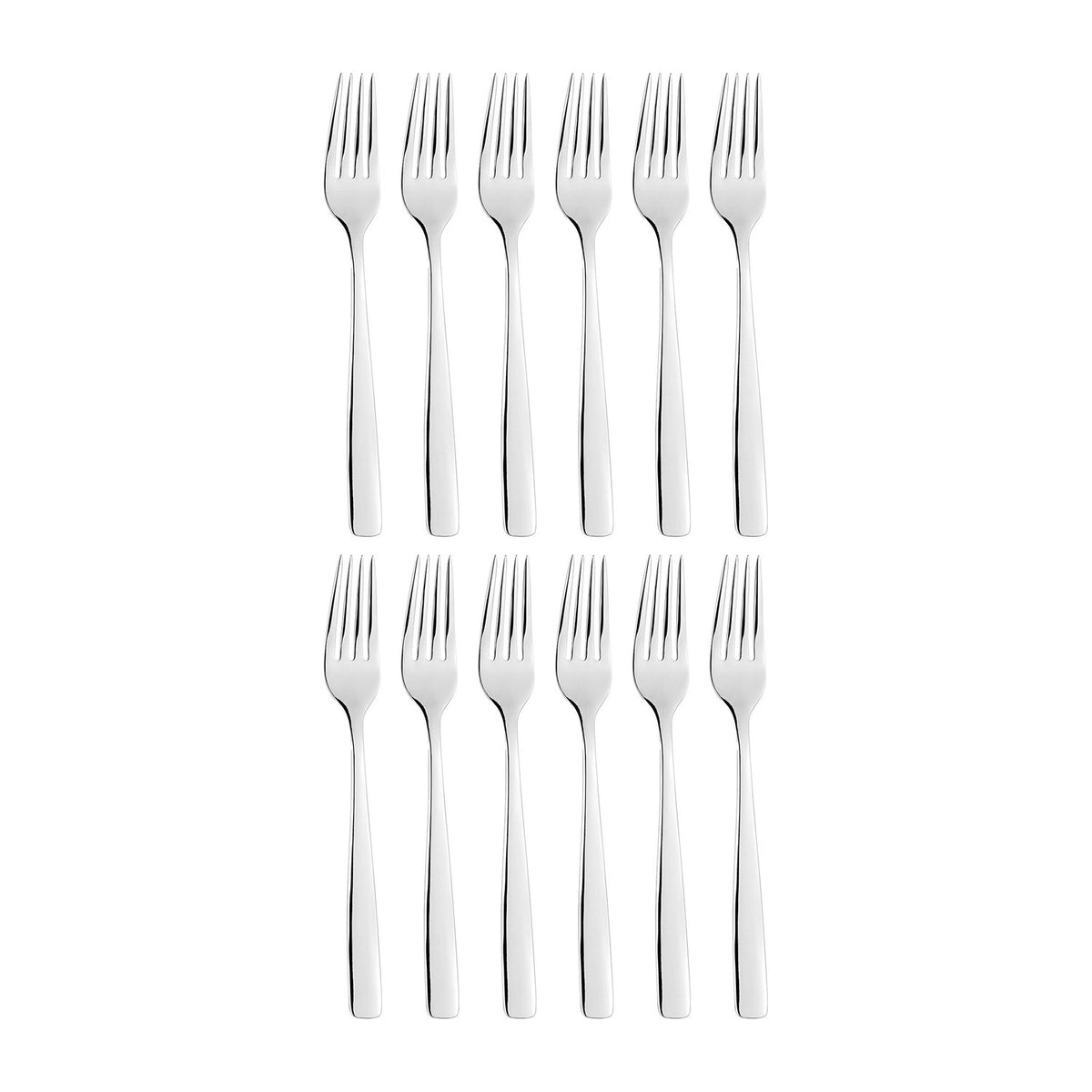 Atlantis 8.25"  Silver Stainless Steel Dinner Fork 18/10 (Set of 12)