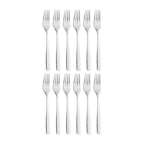 Atlantis 8.25"  Silver Stainless Steel Dinner Fork 18/10 (Set of 12)