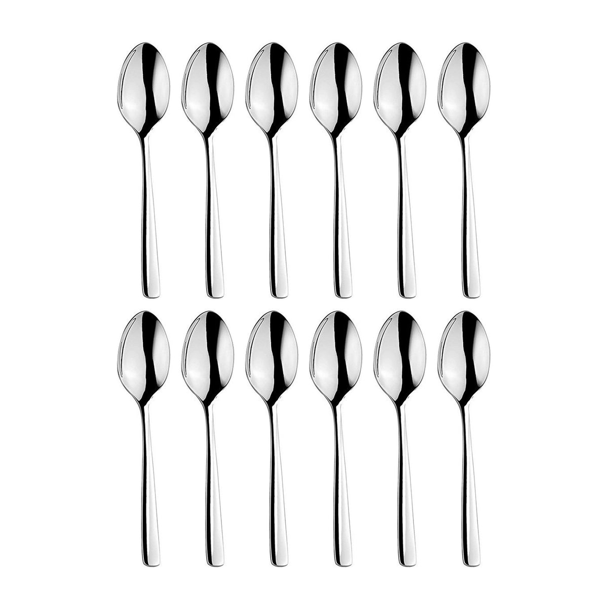 Atlantis 4.5"  Silver Stainless Steel A.D. Coffee Spoon 18/10 (Set of 12)