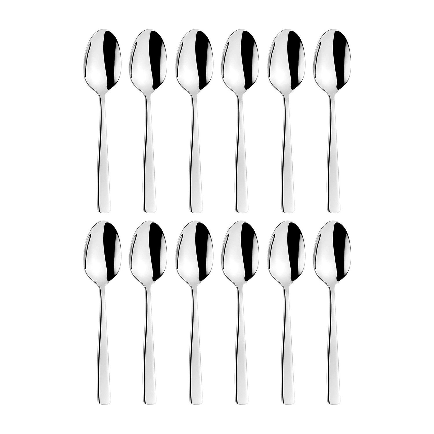 Atlantis 5.75"  Silver Stainless Steel Teaspoon 18/10 (Set of 12)