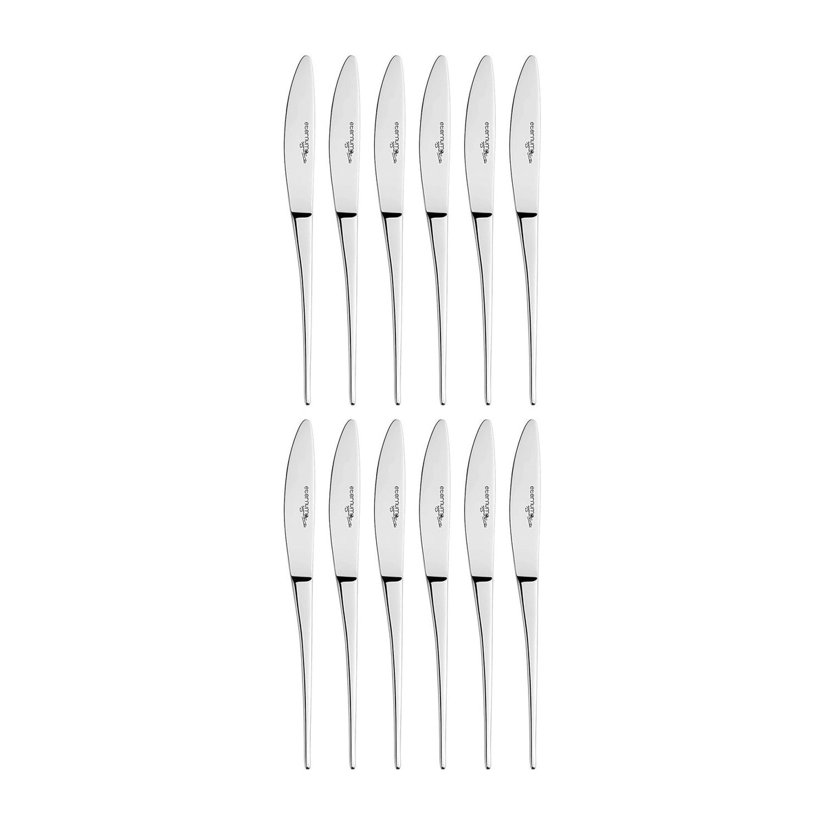 Atlantis 6.5"  Silver Stainless Steel Butter/Fruit Knife 18/10 (Set of 12)