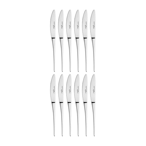Atlantis 6.5"  Silver Stainless Steel Butter/Fruit Knife 18/10 (Set of 12)