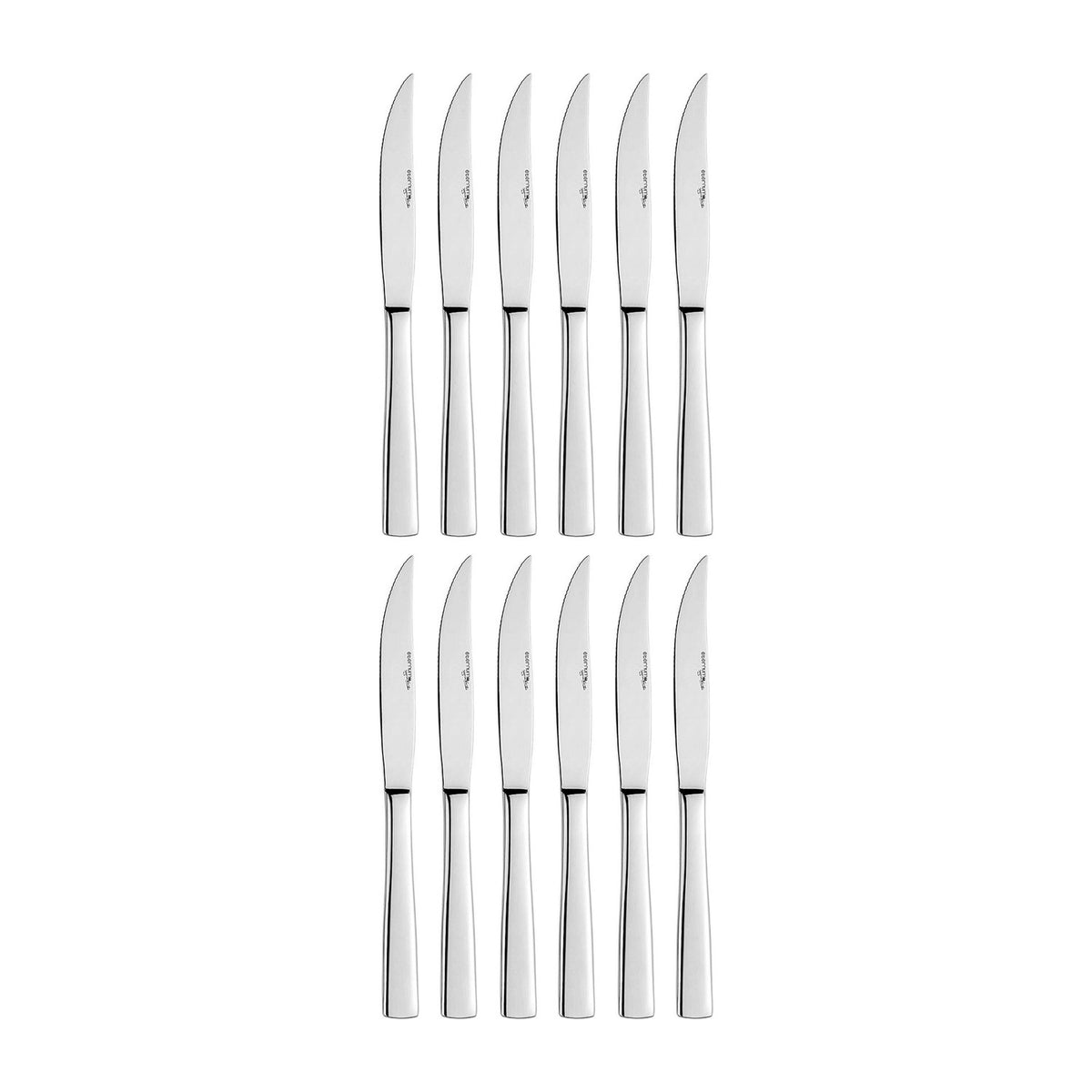 Atlantis 9.25"  Silver Stainless Steel Steak Knife 18/10 (Set of 12)