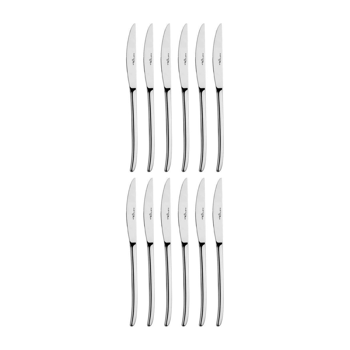 X-Lo 9.5"  Silver Stainless Steel Dinner Knife Mono 18/10 (Set of 12)