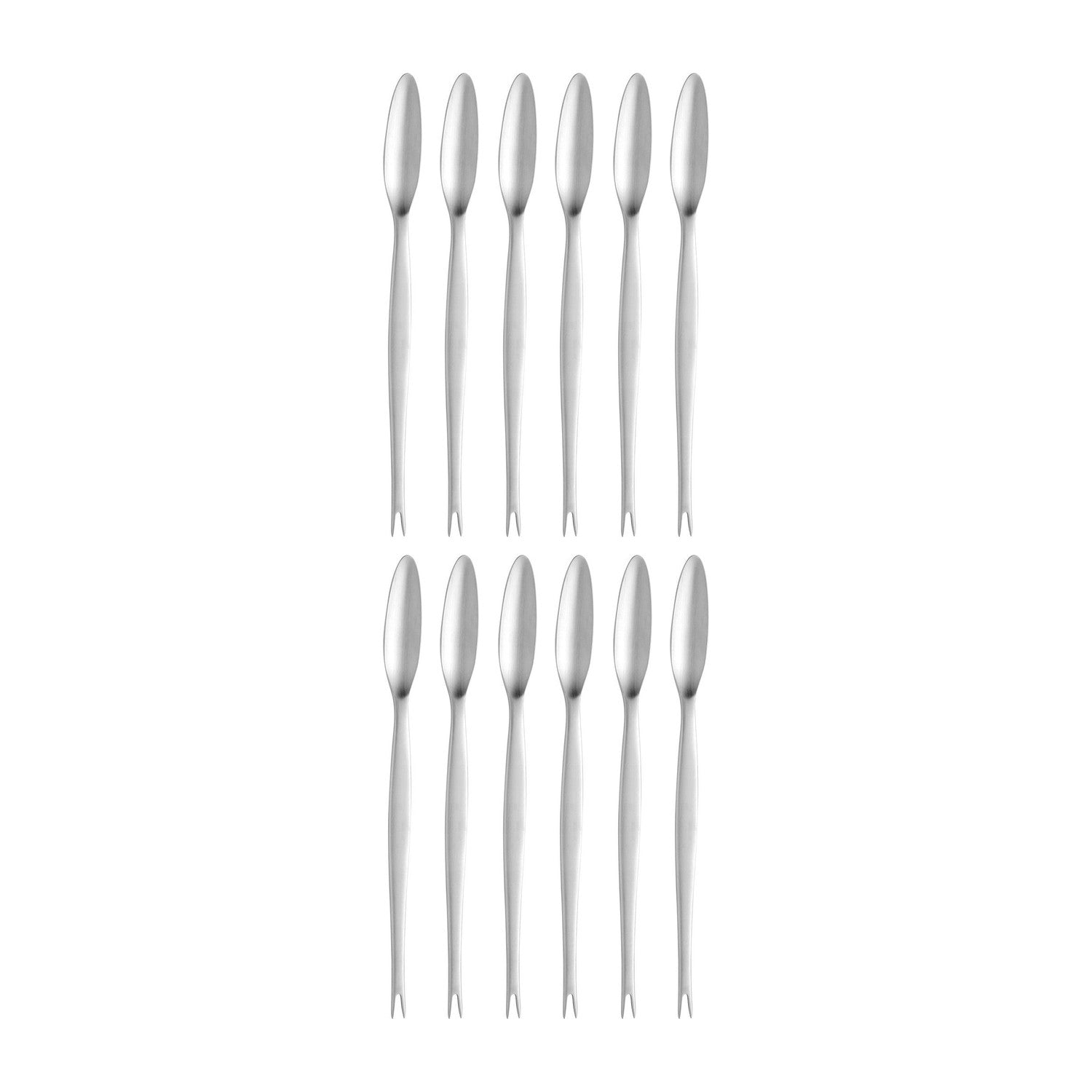 Flatware Accessories 8"  Silver Stainless Steel Lobster Fork (Set of 12)