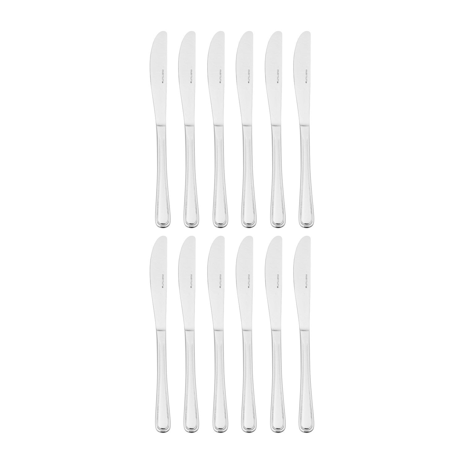 Elegance 8.5"  Silver Stainless Steel Dinner Knife Mono 18/10 (Set of 12)