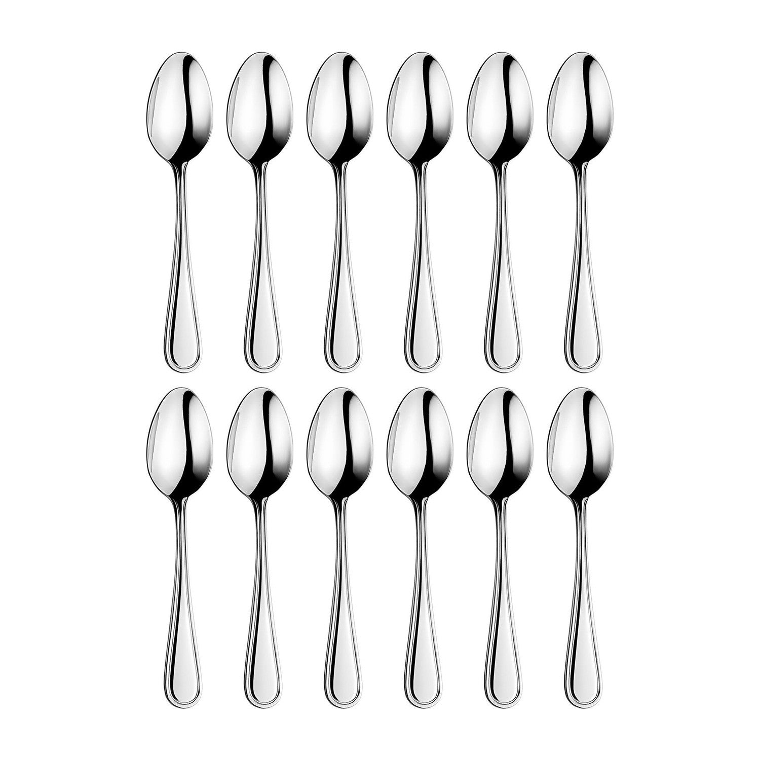 Opera 5.75"  Silver Stainless Steel Teaspoon 18/0 (Set of 12)