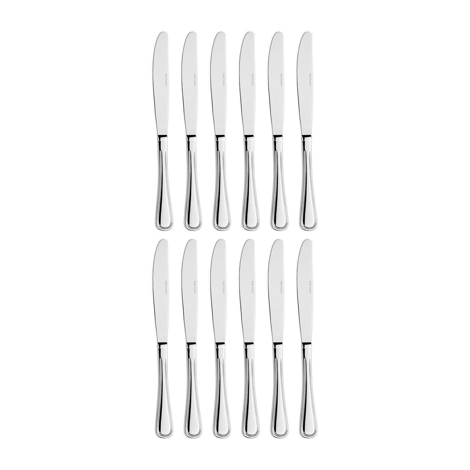 Opera 9.5"  Silver Stainless Steel Dinner Knife Mono 18/0 (Set of 12)
