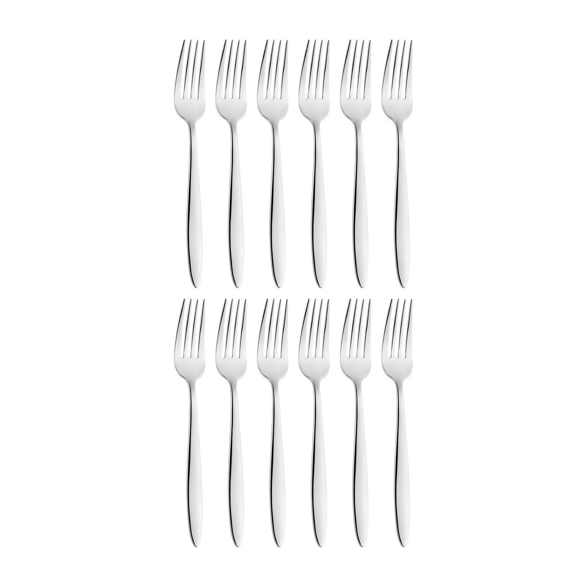 Sonate 7"  Silver Stainless Steel Dessert Fork 18/10 (Set of 12)