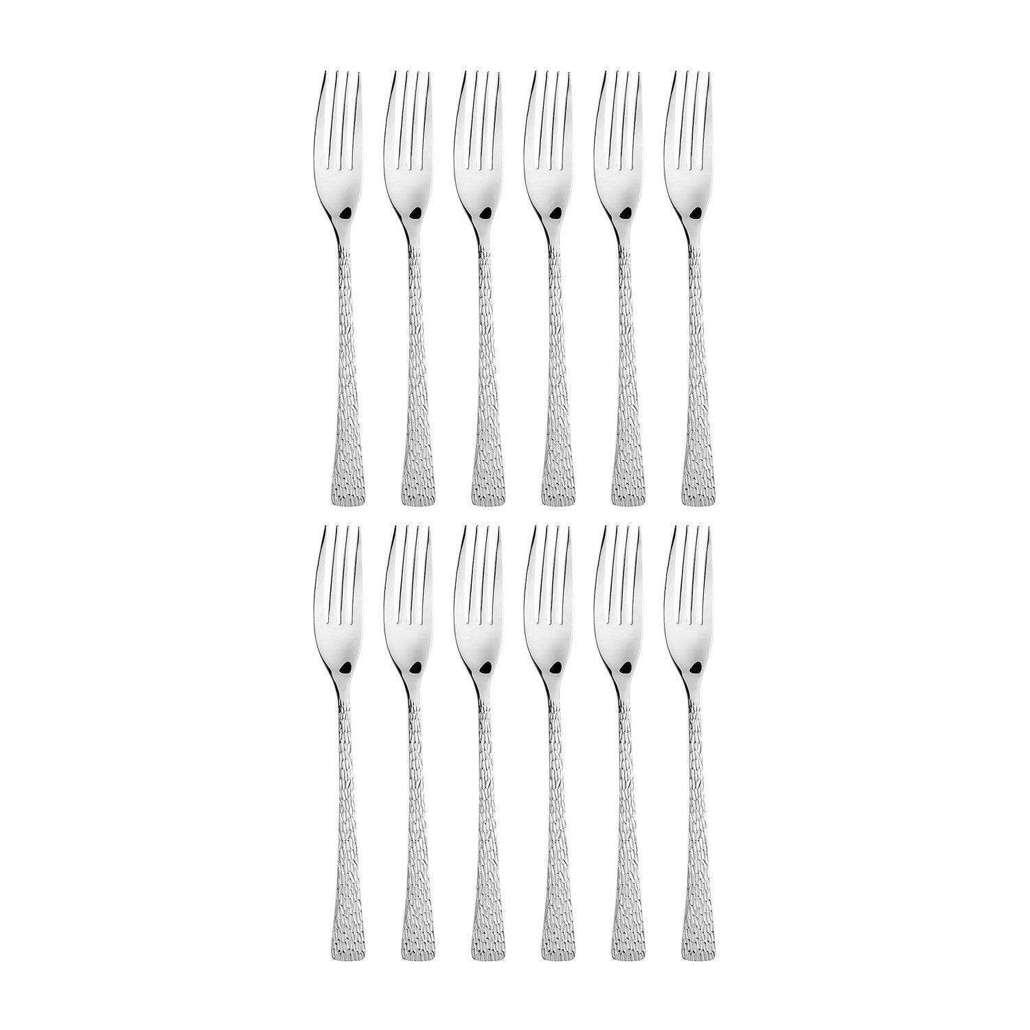 Artesia 8.25"  Silver Stainless Steel Dinner Fork 18/10 (Set of 12)