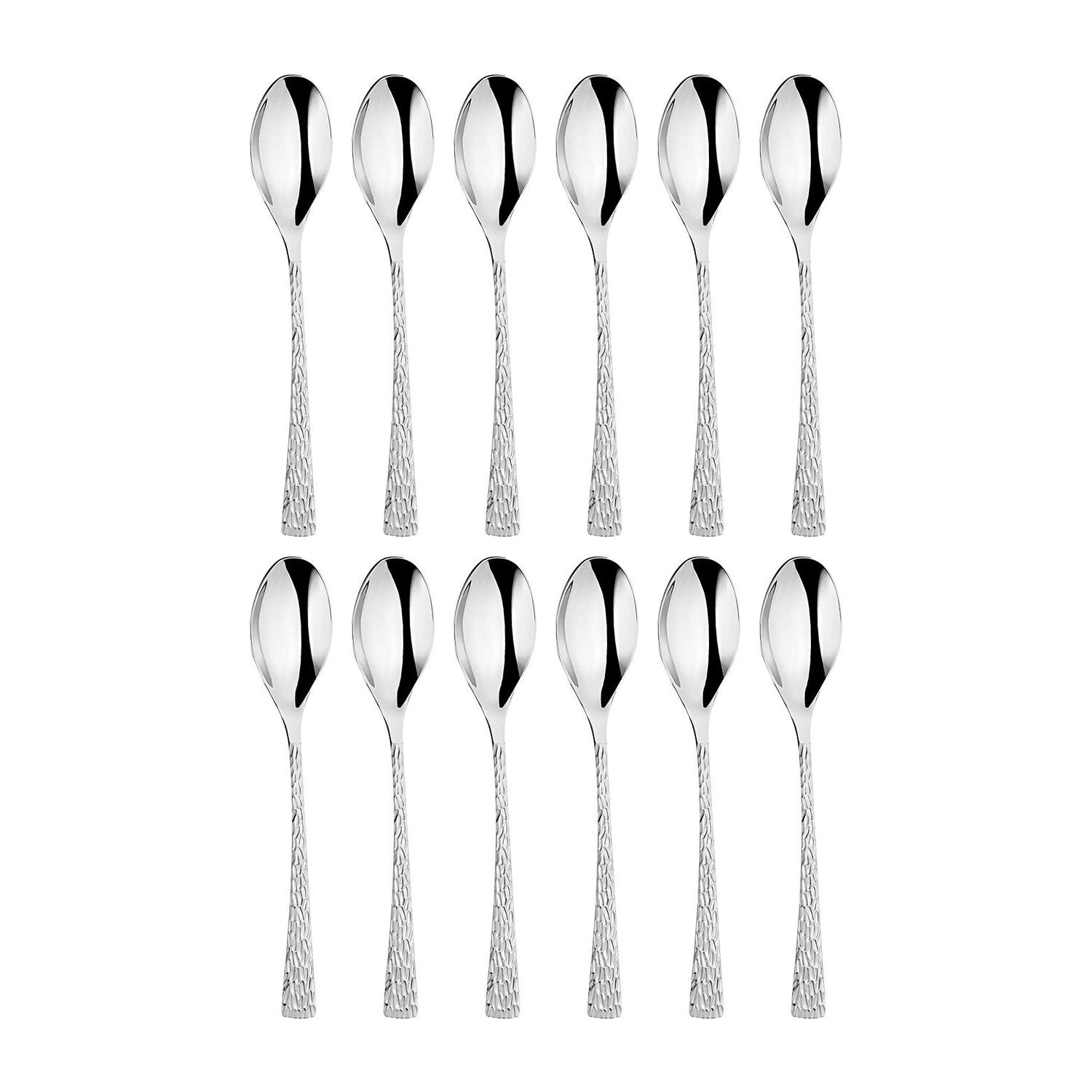 Artesia 5.5"  Silver Stainless Steel Teaspoon 18/10 (Set of 12)