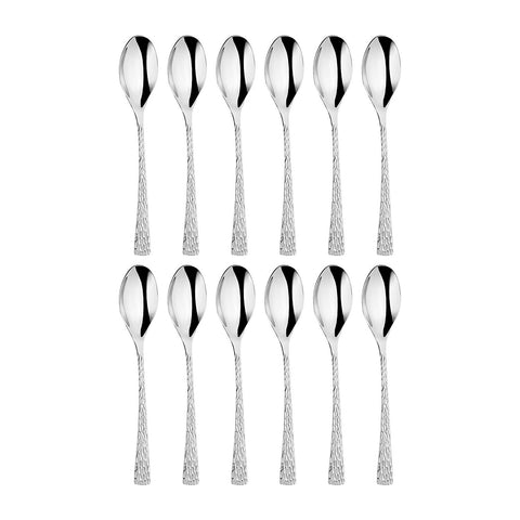 Artesia 5.5"  Silver Stainless Steel Teaspoon 18/10 (Set of 12)