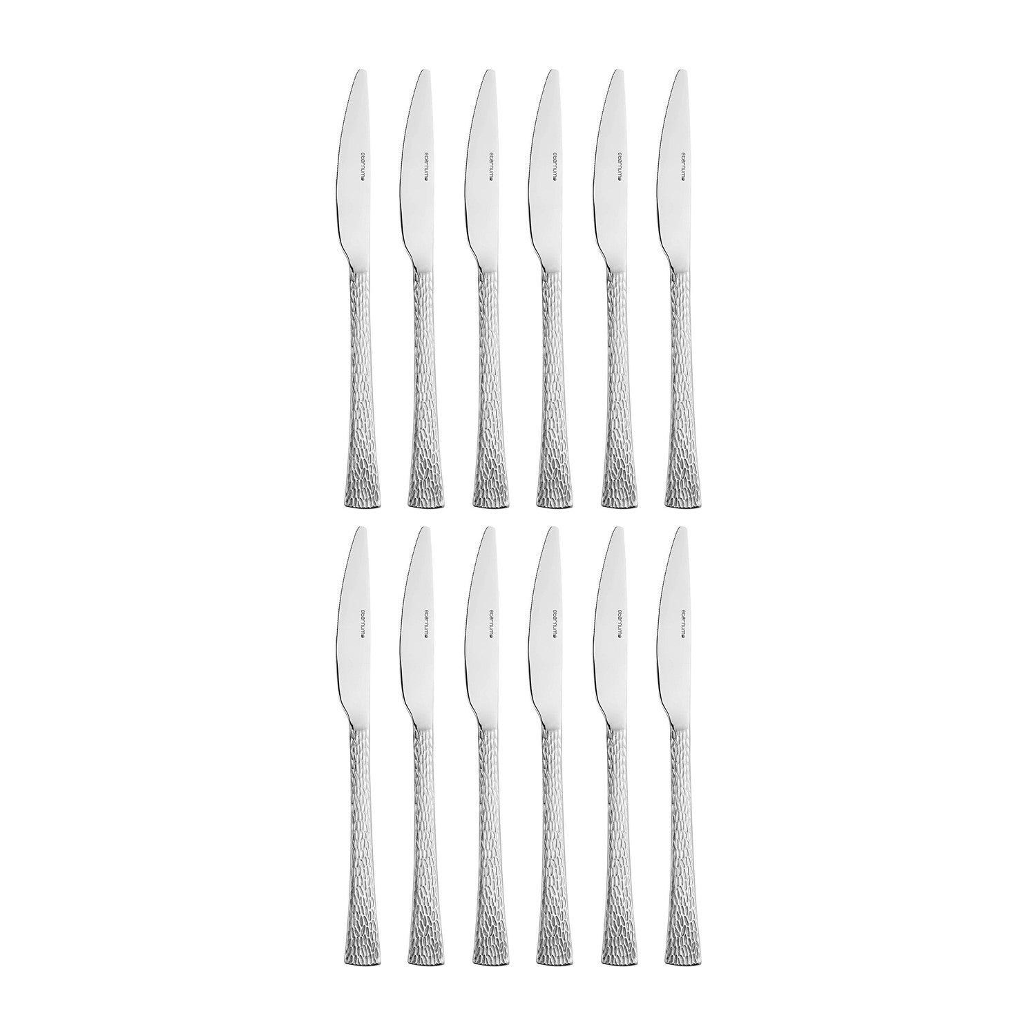 Artesia 8.75"  Silver Stainless Steel Dinner Knife Mono 18/10 (Set of 12)