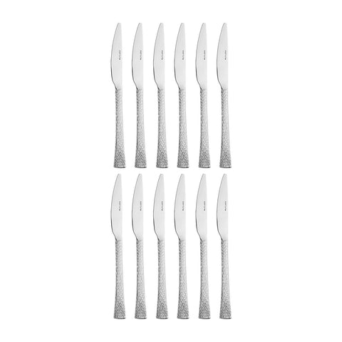 Artesia 8.75"  Silver Stainless Steel Dinner Knife Mono 18/10 (Set of 12)