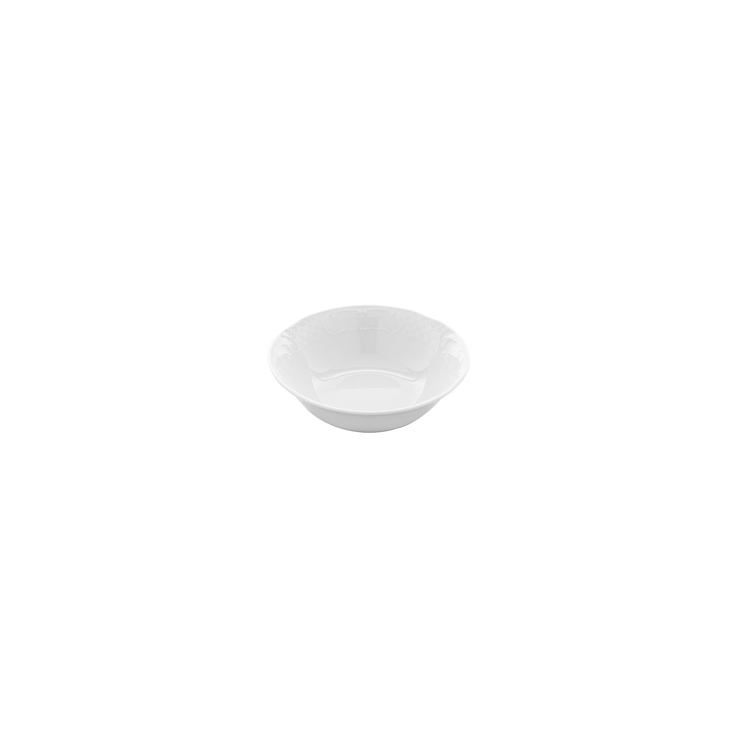Flora dia.5.5" h:1.75" 10 oz. Round White Porcelain Bowl (Set of 4)