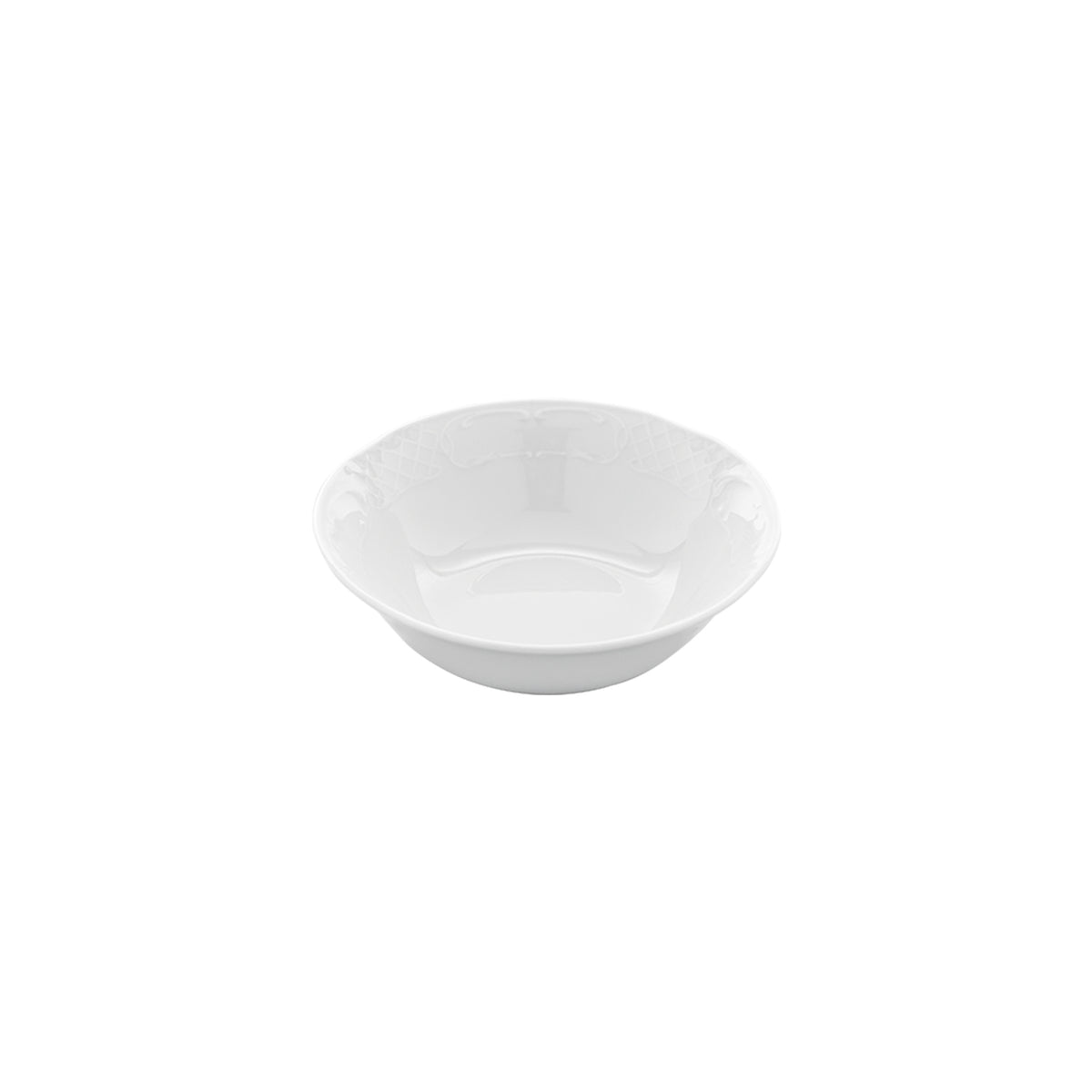 Flora dia.9" h:2.75" 42 oz. Round White Porcelain Bowl (Set of 6)