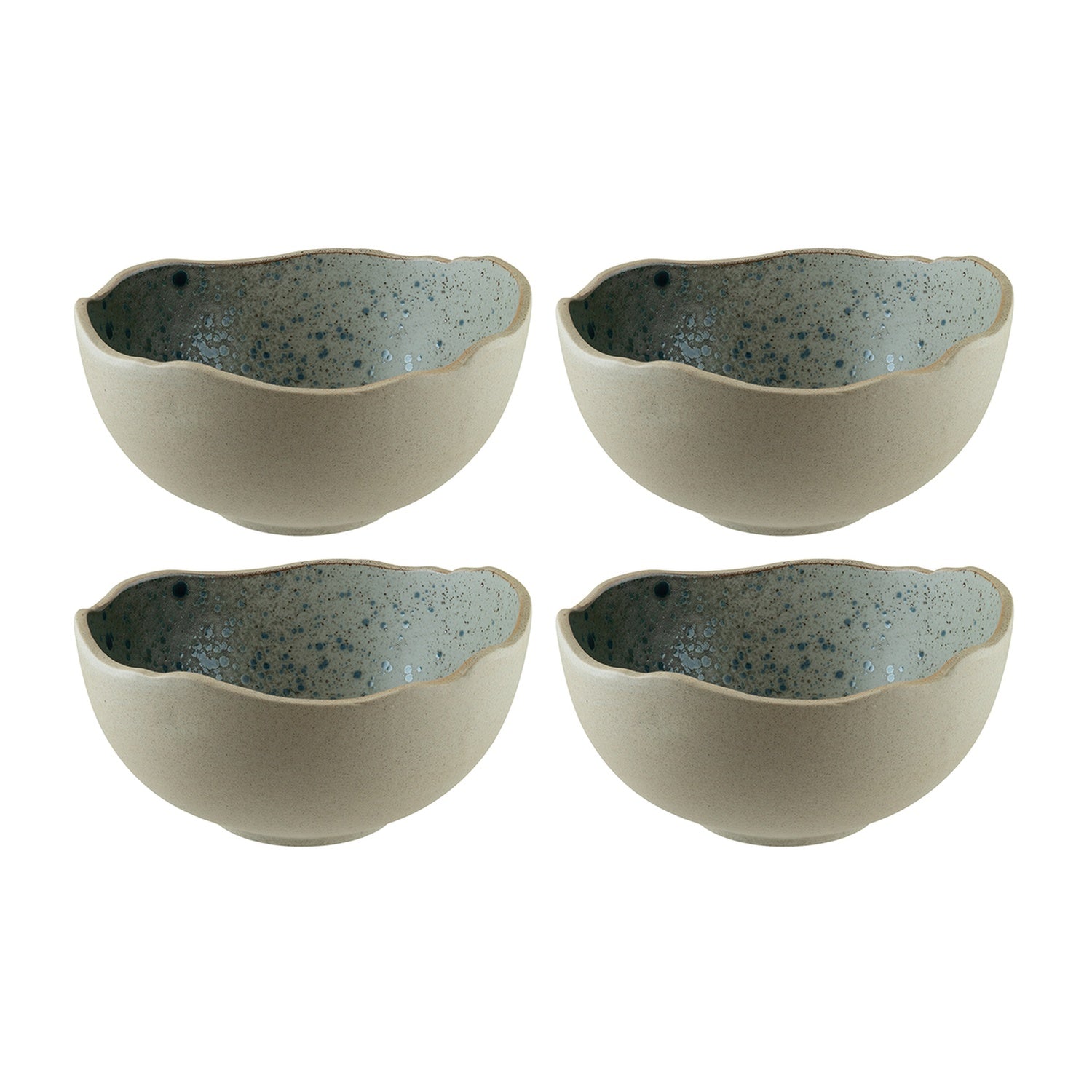 Bonna China Gaia dia.7" h:8.75" 46 oz. Round Decorated Porcelain Bowl (Set of 4)