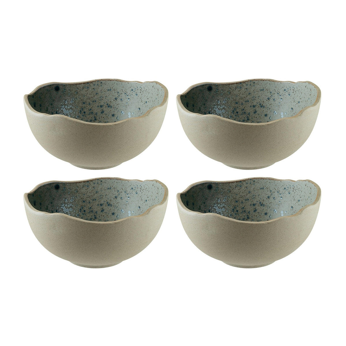 Bonna China Gaia dia.7" h:8.75" 46 oz. Round Decorated Porcelain Bowl (Set of 4)