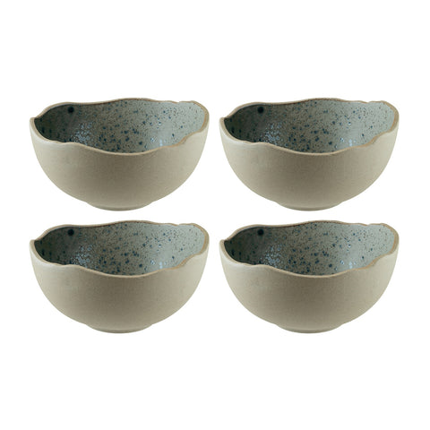 Bonna China Gaia dia.7" h:8.75" 46 oz. Round Decorated Porcelain Bowl (Set of 4)