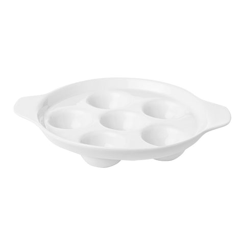 Delta-Coupe Round White Porcelain Oven Dish dia.4.75" h:1.25"