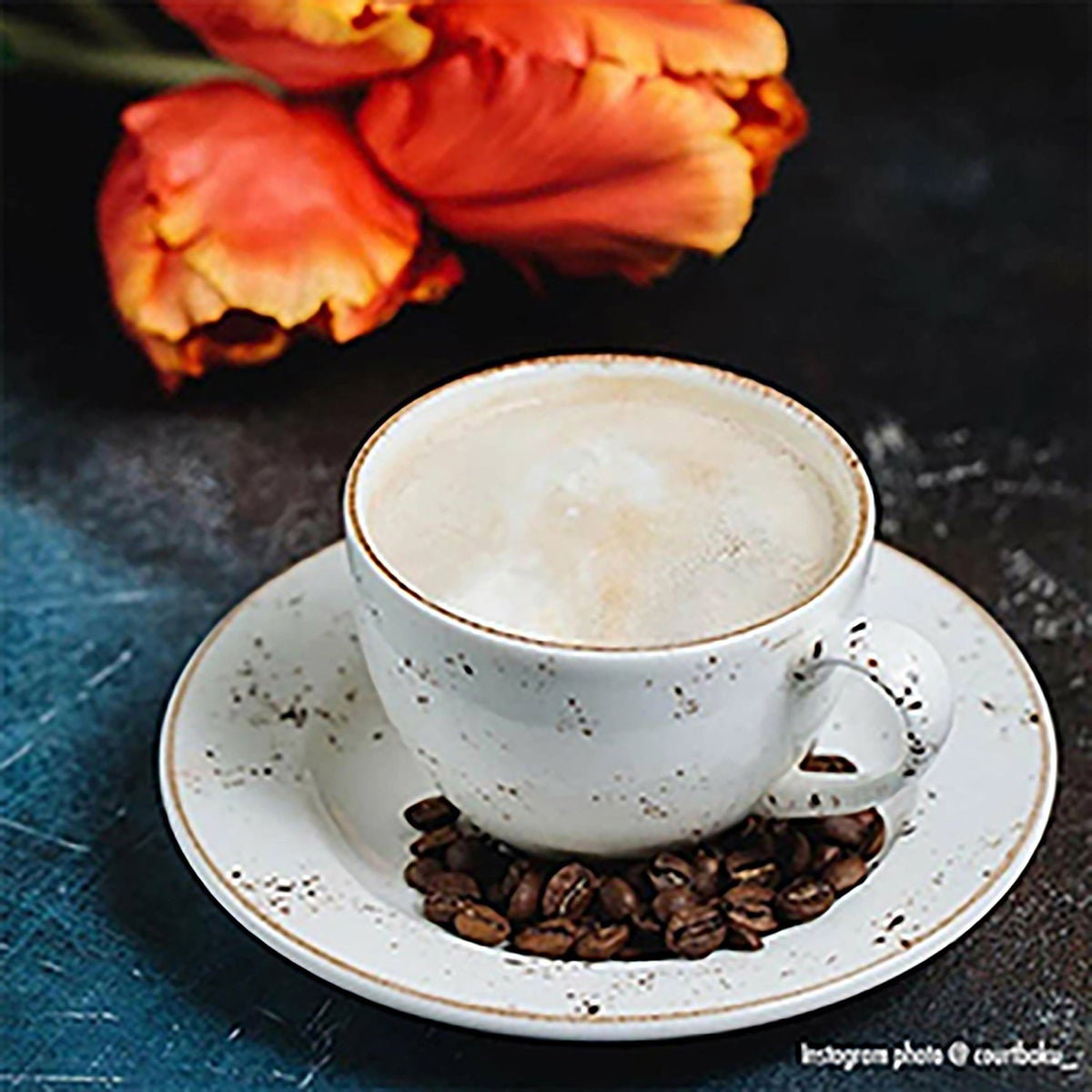 Grain Bistro 3 oz. Espresso Cup+Saucer Set for 4