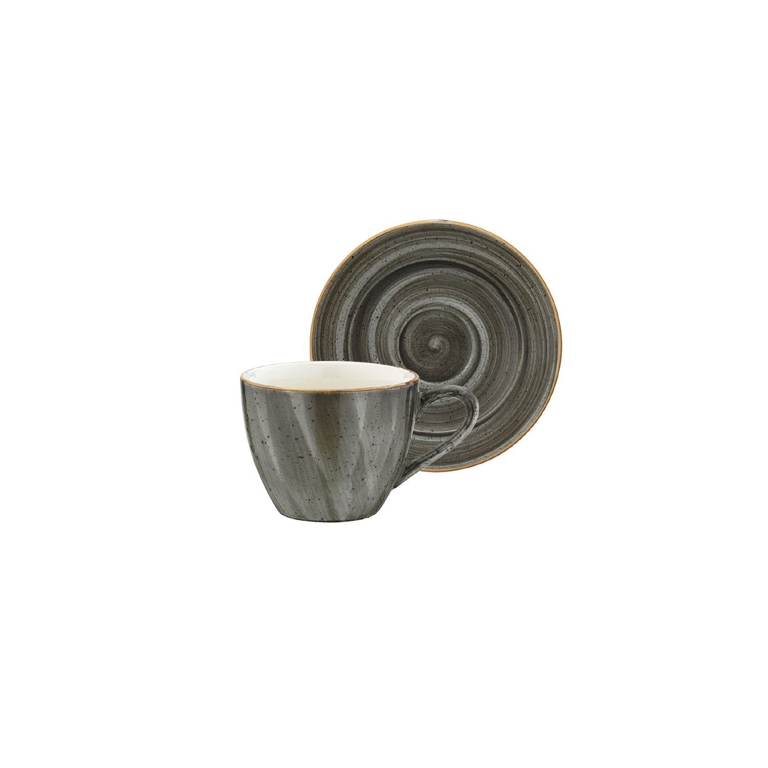Space Bistro 3 oz. Espresso Cup+Saucer Set  for 4