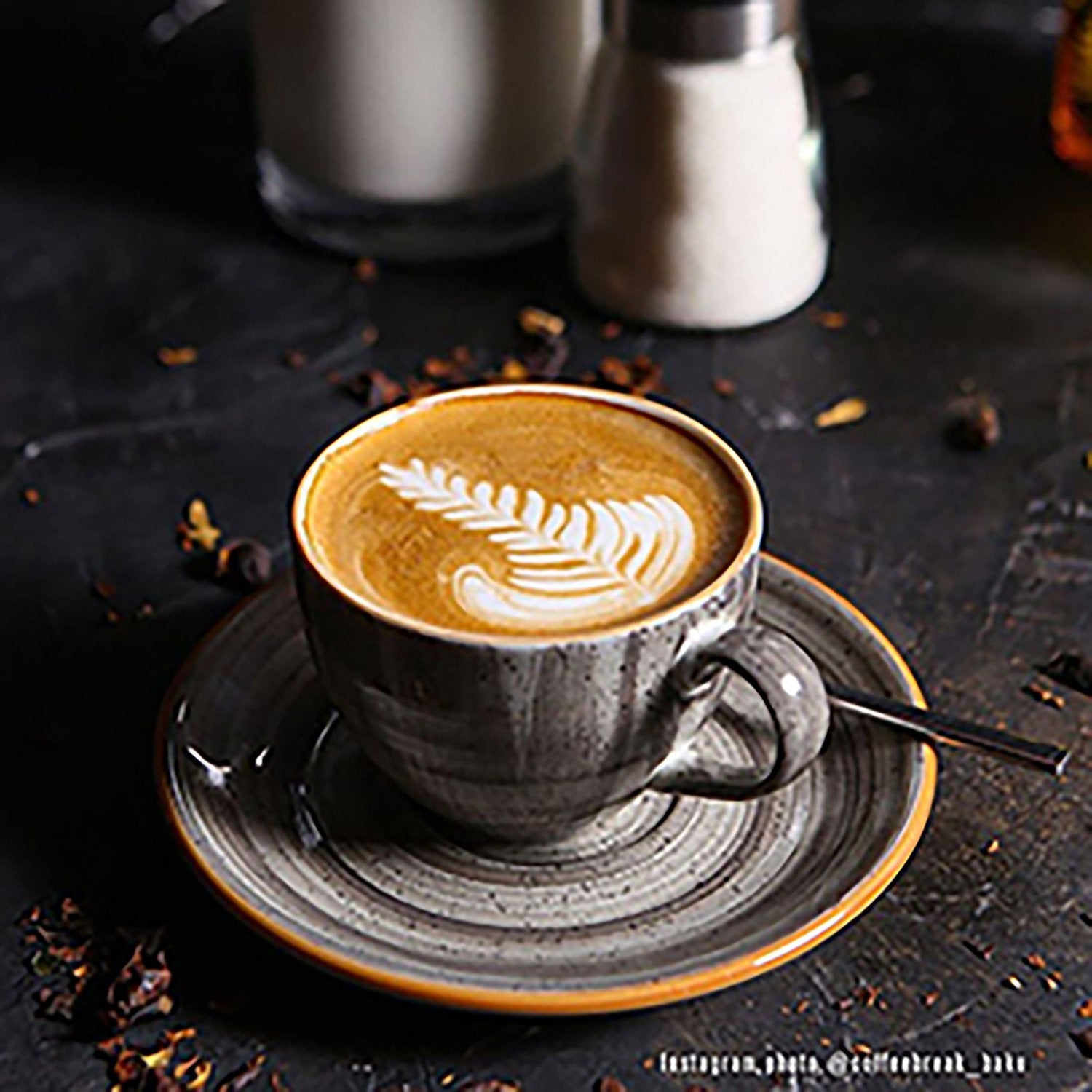 Space Bistro 3 oz. Espresso Cup+Saucer Set  for 4