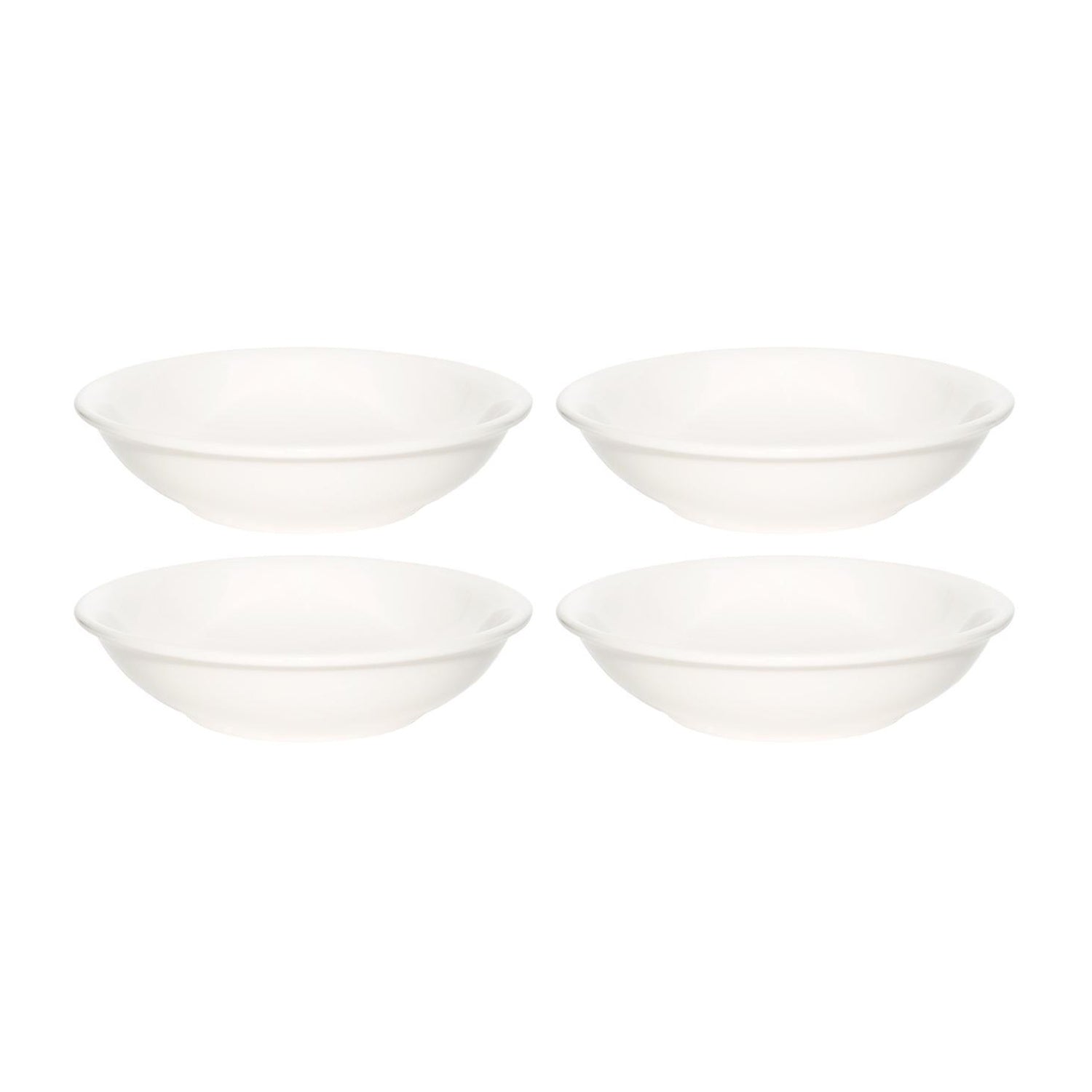 Bonna China Gourmet dia.6" h:1.5" 11 oz. Round Warm White Porcelain Bowl (Set of 4)