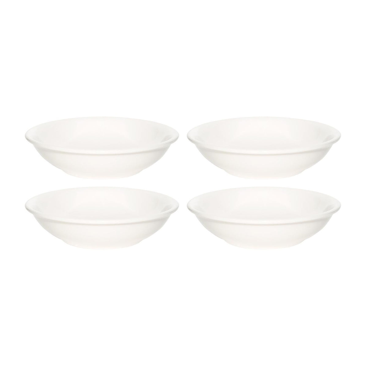 Bonna China Gourmet dia.6" h:1.5" 11 oz. Round Warm White Porcelain Bowl (Set of 4)