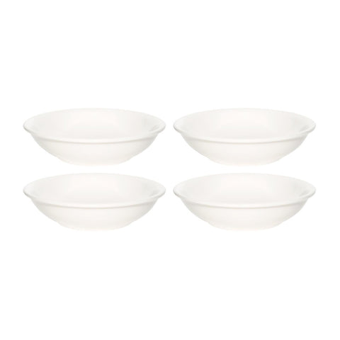 Bonna China Gourmet dia.6" h:1.5" 11 oz. Round Warm White Porcelain Bowl (Set of 4)